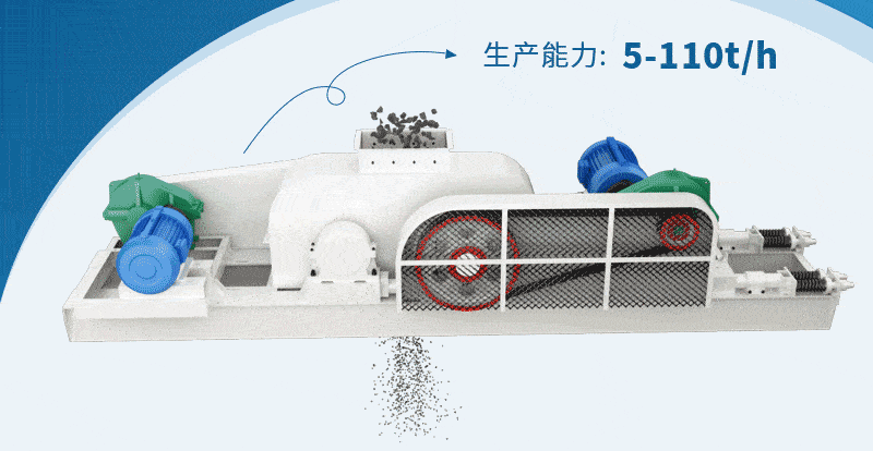 對(duì)輥破碎機(jī)工作原理.gif